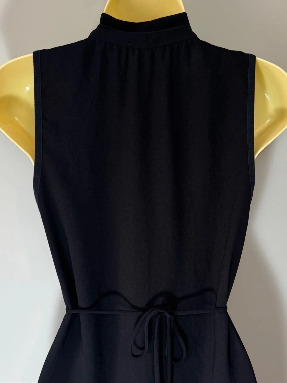 Aritzia Wilfred Sabine Dress Black Cowl Neck Tie Waist Pocket Dress XS - Picture 6 of 9